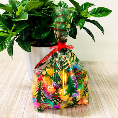 New Design Christmas Candy Bags Plastic Gift Bags Package Treat Bags